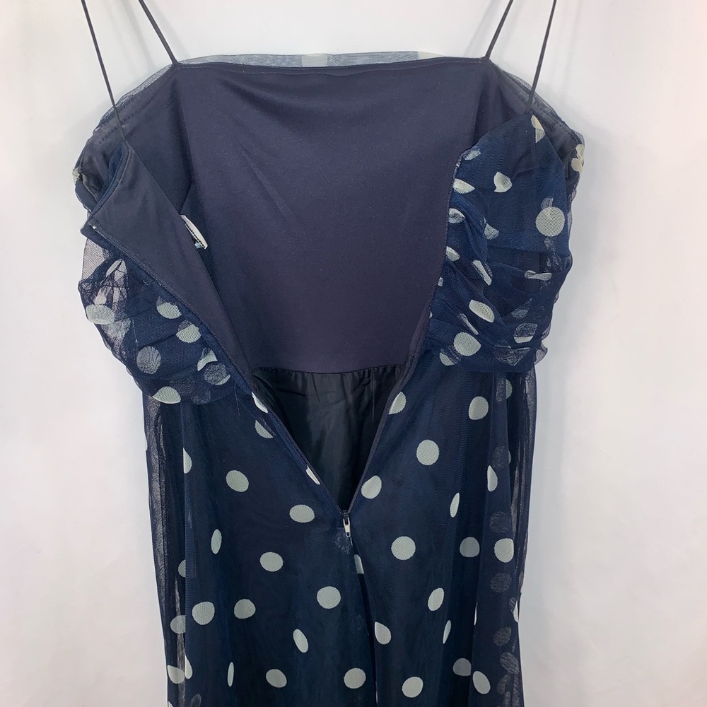 Eliza J Dress A-Line Midi 10 Polka Dot Sleeveless - Picture 6 of 6